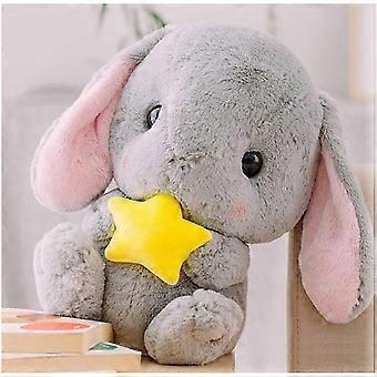 Plush Bunny Pillow 17 inch Gray – Ultra Soft Rabbit Stuffed Animal Toy Gift for Kids and Girlfriend