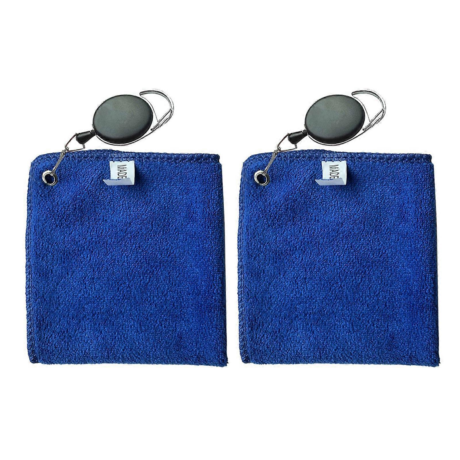 30cm Golf Towel With Retractable Hook