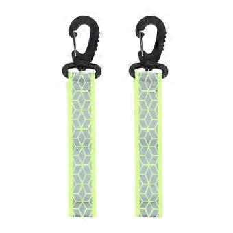 Reflective Keychain Straps with Carabiner for Backpack, Night Running, Cycling, Camping, Lightweight Safety Pendant, 2 or 6 Pieces