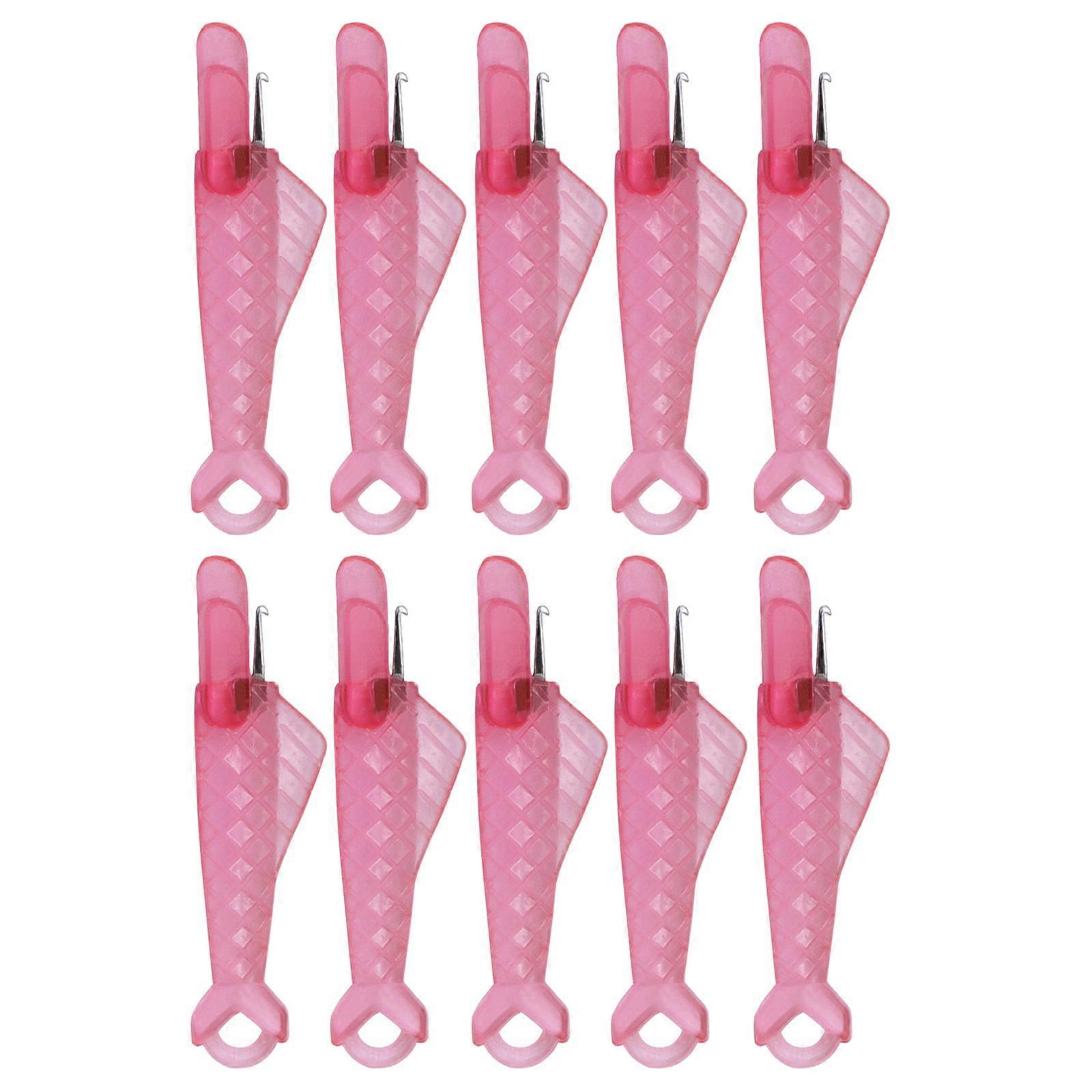 10 Pcs/Set Fish Mouth Sewing Machine Needle Threader Automatic Sewing Needle Threader Practical Needle Threader Tool