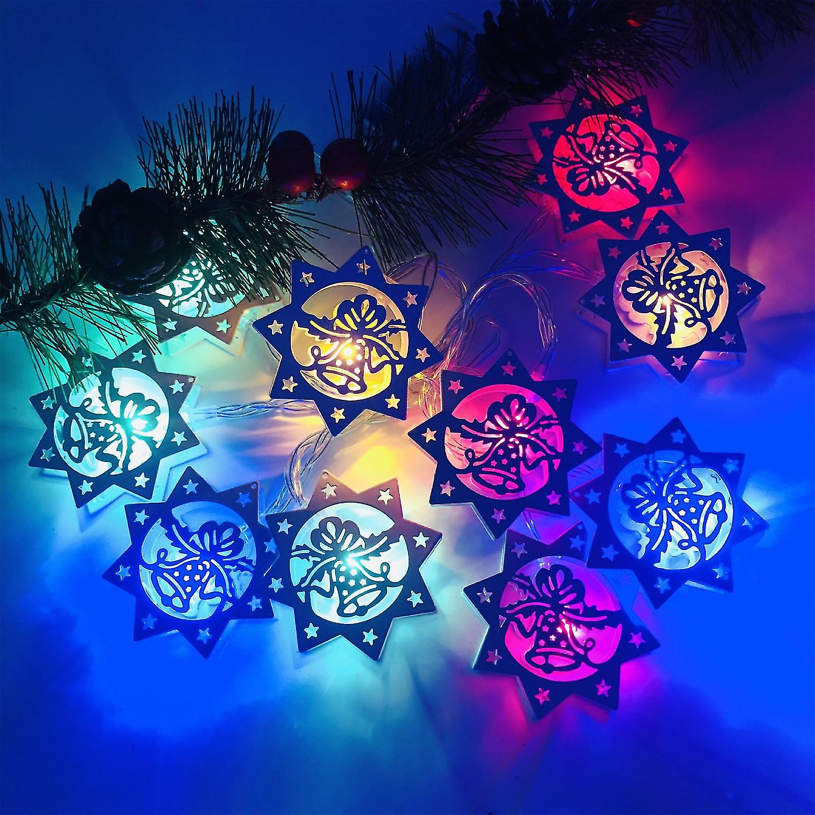 Led Battery Box Christmas White Snowflake Light String Christmas @bugu