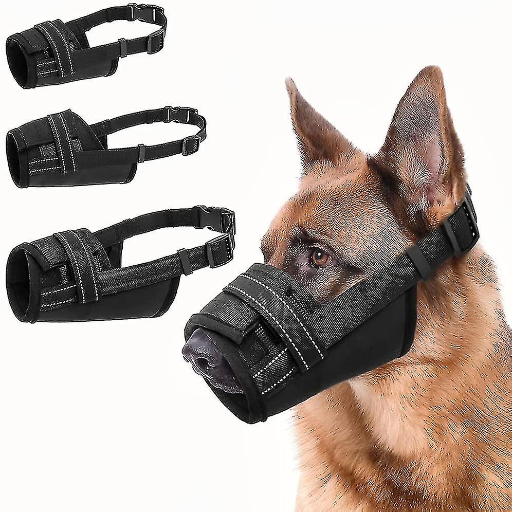 Soft Dog Muzzles Dog Mouth Cover - Adjustable Muzzles For Medium Large Dogs Breathable And Drinkable For Biting Barking Chewing Eating_l