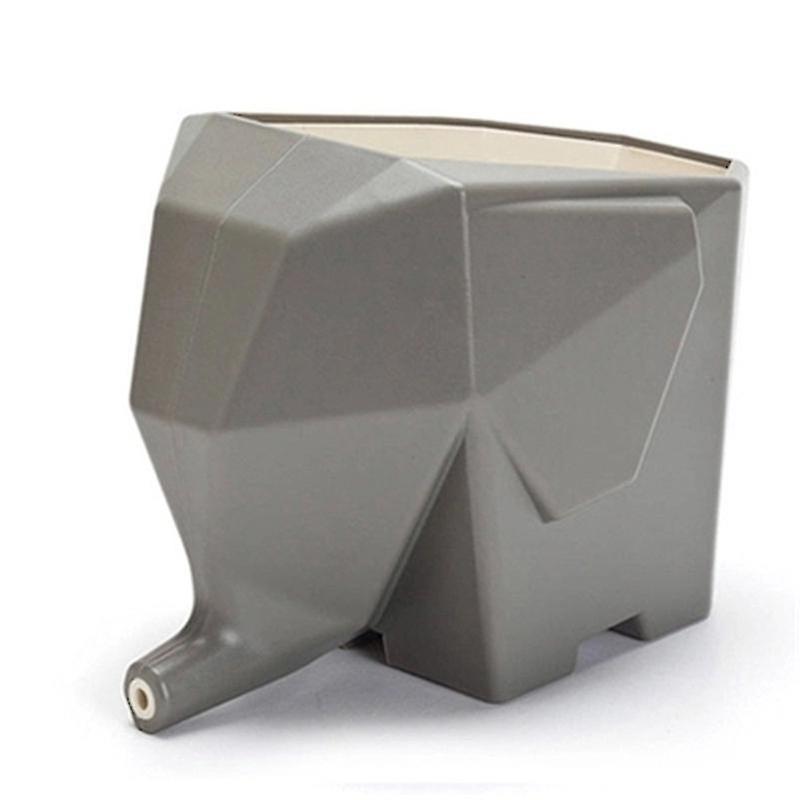 Tableware Drainer,kitchen Tableware Drainer Plastic Elephant Shape Storage Rack Draining Tool For Home(grey)