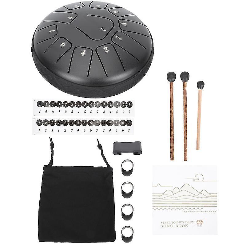 17X17cm Assorted Color Tambourines 1 Set Pocket Drum Steel Tongue Drum Practical Ethereal Drum Inter