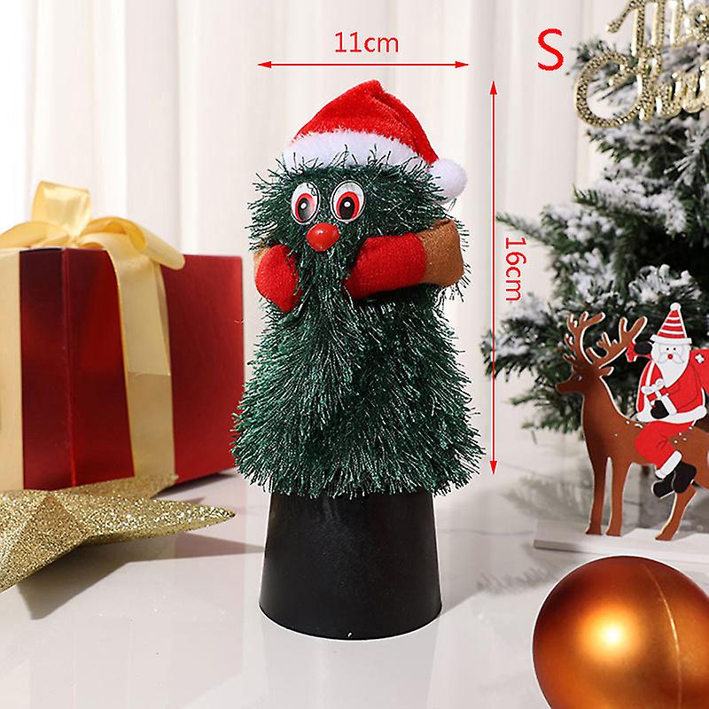 Electric Sing Dancing Christmas Tree Toy Plush Music Rotating Dancing Decoration