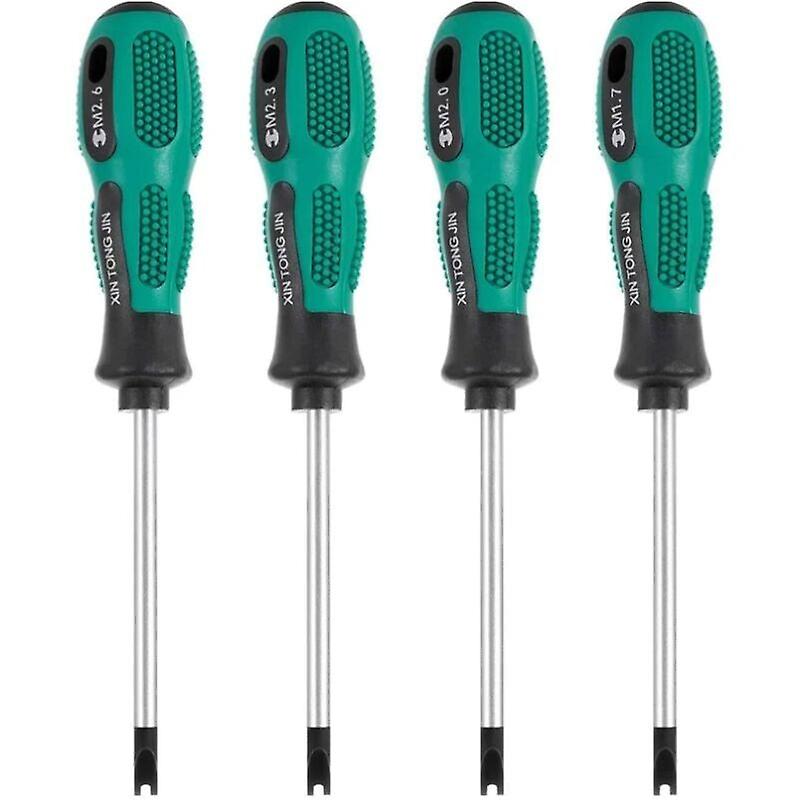 4pcs/Set Screwdriver Bits Screwdriver U Fork Magnetic Groove Screw Driver CR-V Multi Function Tool Kit Hand