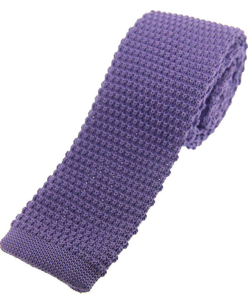 David Van Hagen Knitted Tie - Lilac