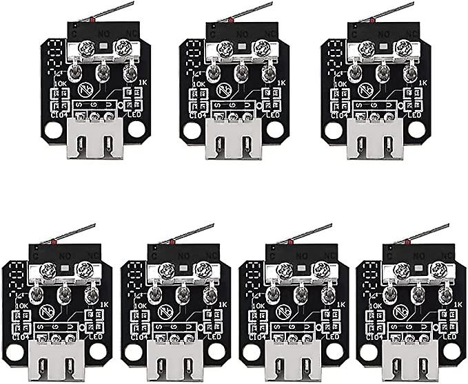7 Pieces 3D Printer Limit Stops, Mechanical Limit Stop Module for 3D Printer Parts, Compatible with Ender 3/5/Pro/V2 Cr-10 S4 S Series