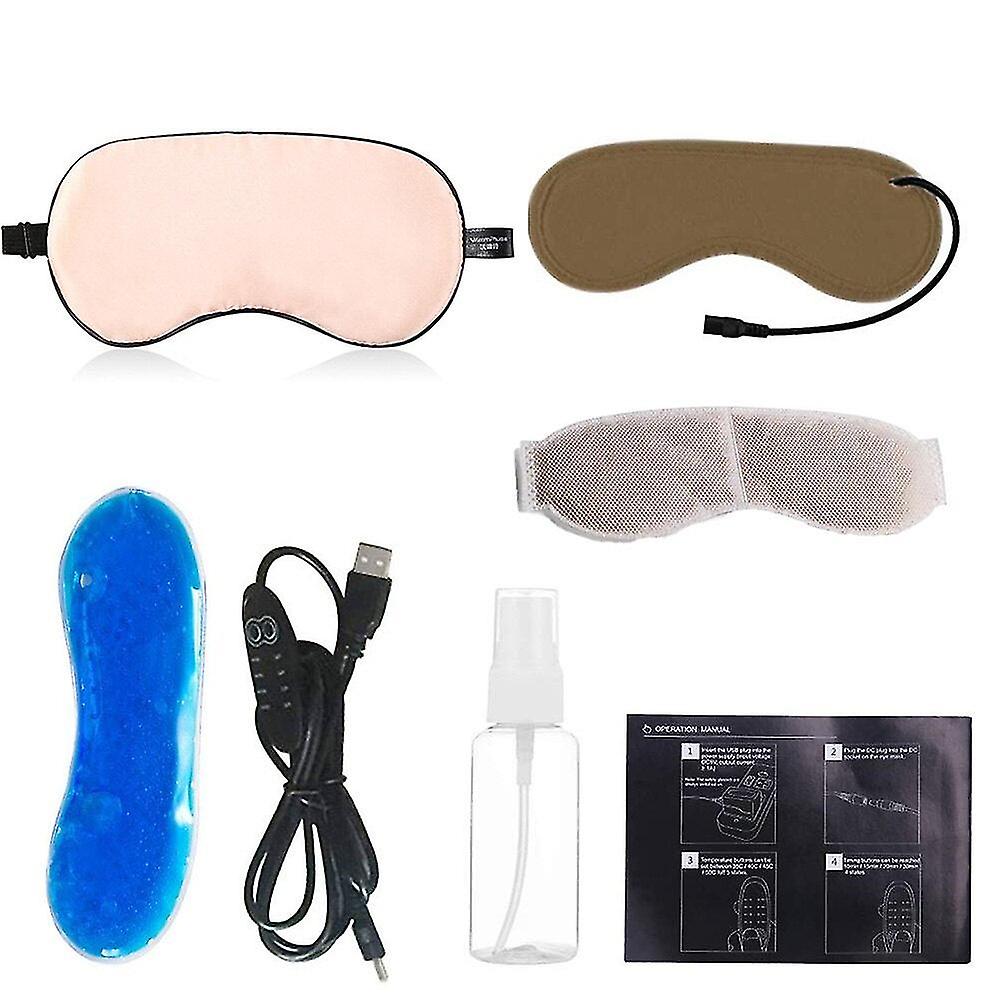 Usb Slee Eye Mask Shading Mask For Sleep Soft Adjable Temperature Electric Ed Eye Mask To Relieve Eye