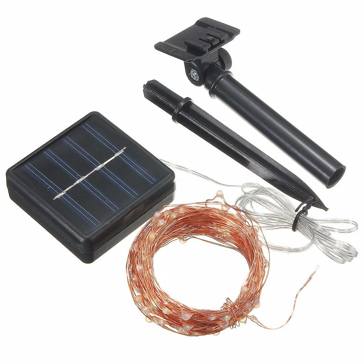 13M 120led Solar Copper String Fairy Lights - Wedding, Party, Christmas, Garden, Outdoor, Ip67