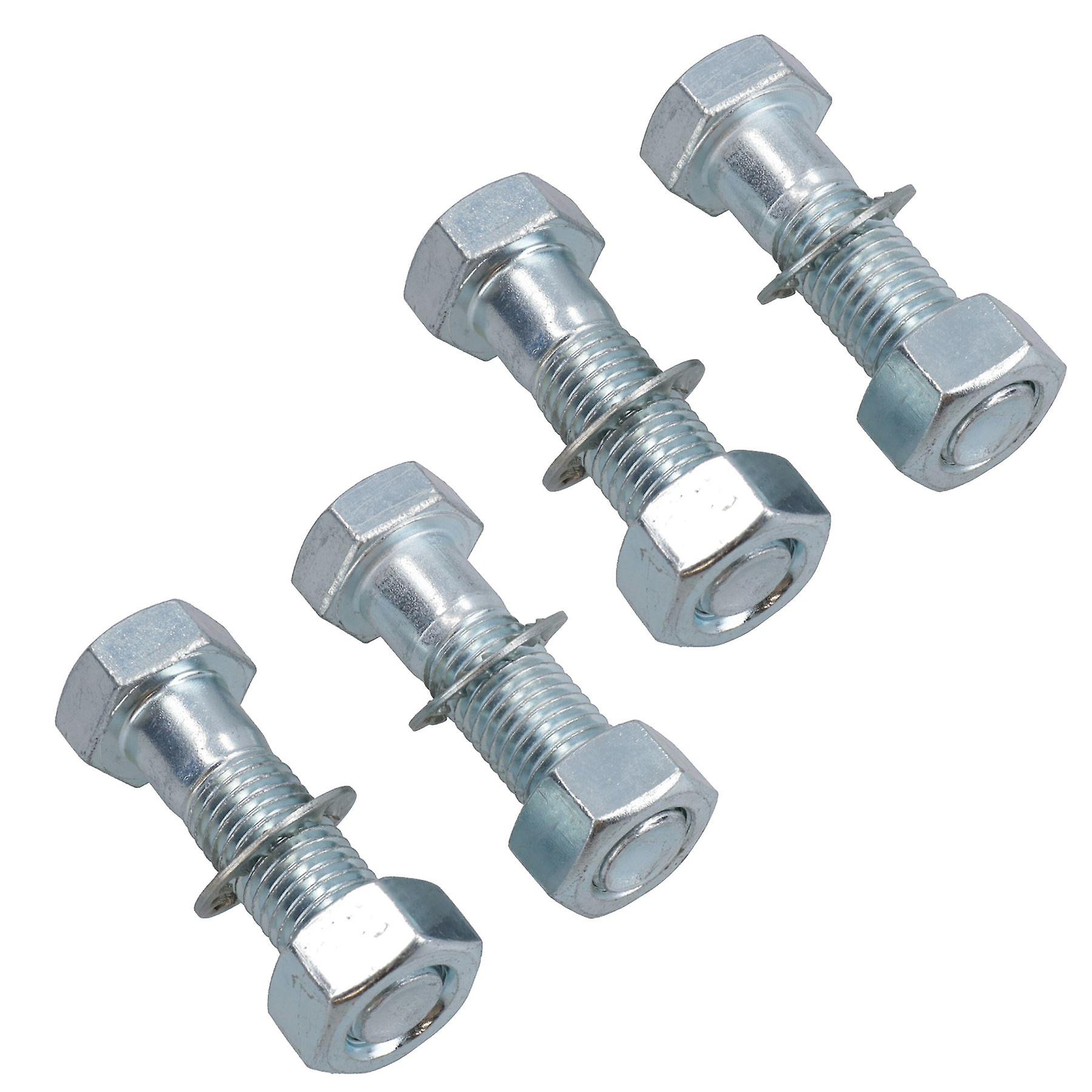 M16 (16mm) x 55mm High Tensile Tow Bar Ball Fixing Bolts Washers + Nuts 4 Pack