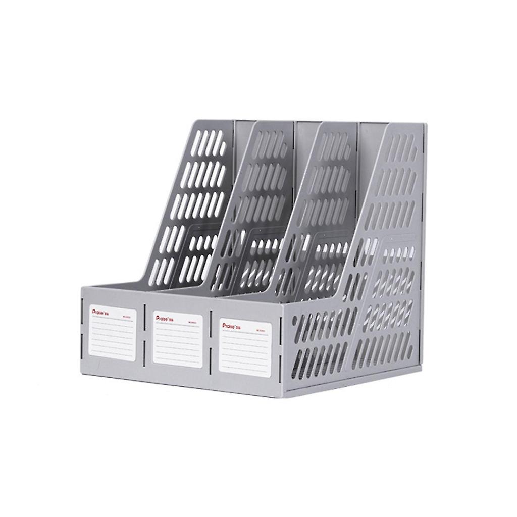 Multi-purpose File Folder with Index Label Window Standing Magazine Organizer