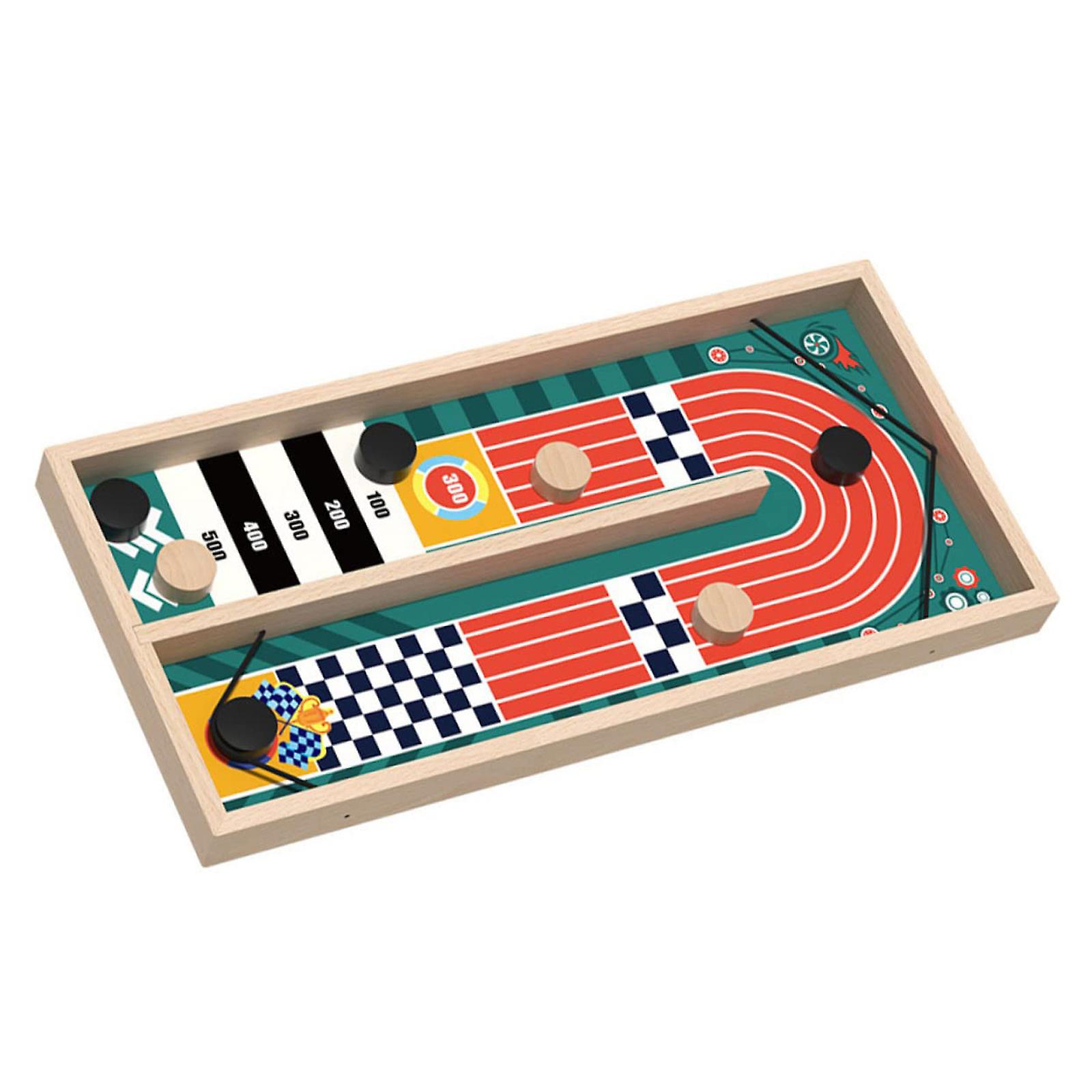 Children's Sesktop Bouncing Chess Track Wooden Parent-child Interactive Game Toy