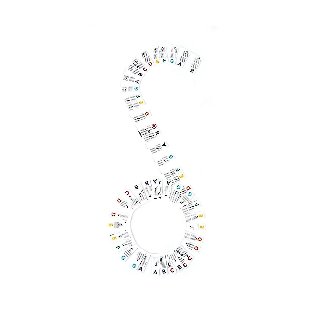 Detachable Piano Keyboard Note Label, 88 Keys Piano Note Guide And Piano Key Guide, (color)