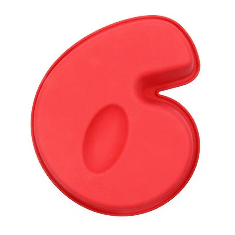 Creative Number Shape Cake Mold Elastic Heat-resistant Silicone Chocolate Mold for Home