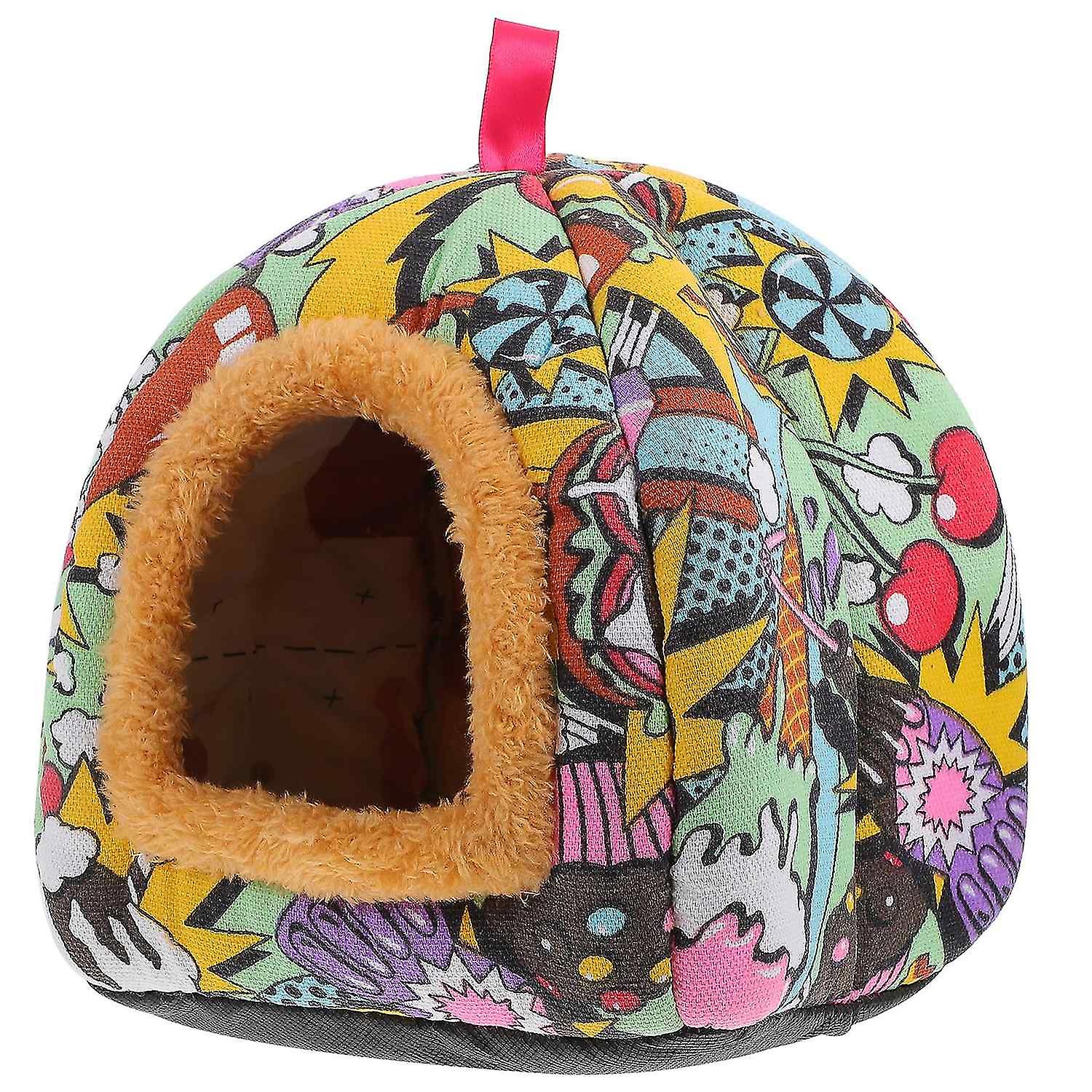 1pc Warm Hamster Bed Warm Bed Durable Hamster Bed For Golden Hamster Small Mice