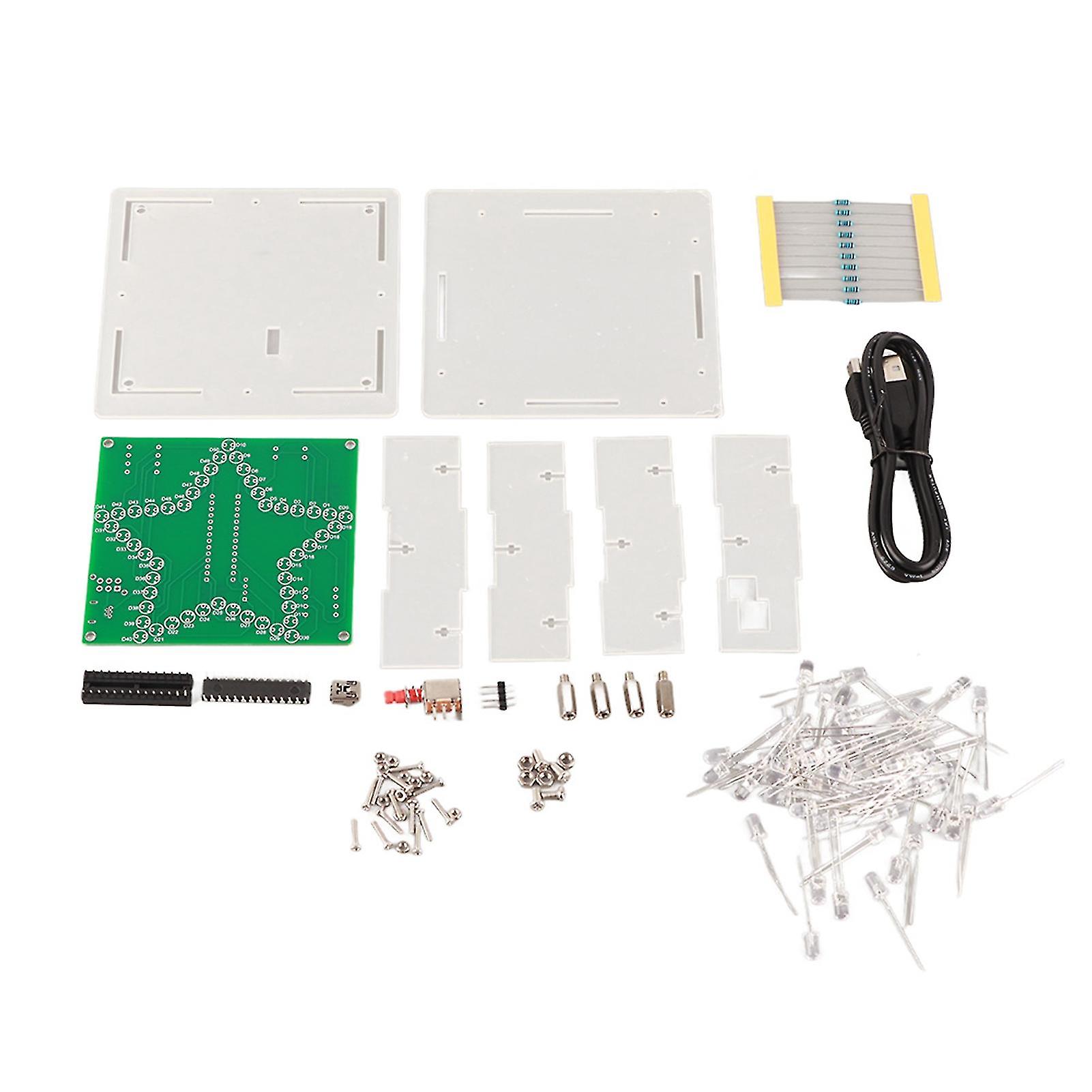 LED Flowing Light: Colorful Five-pointed Star DIY Decoration