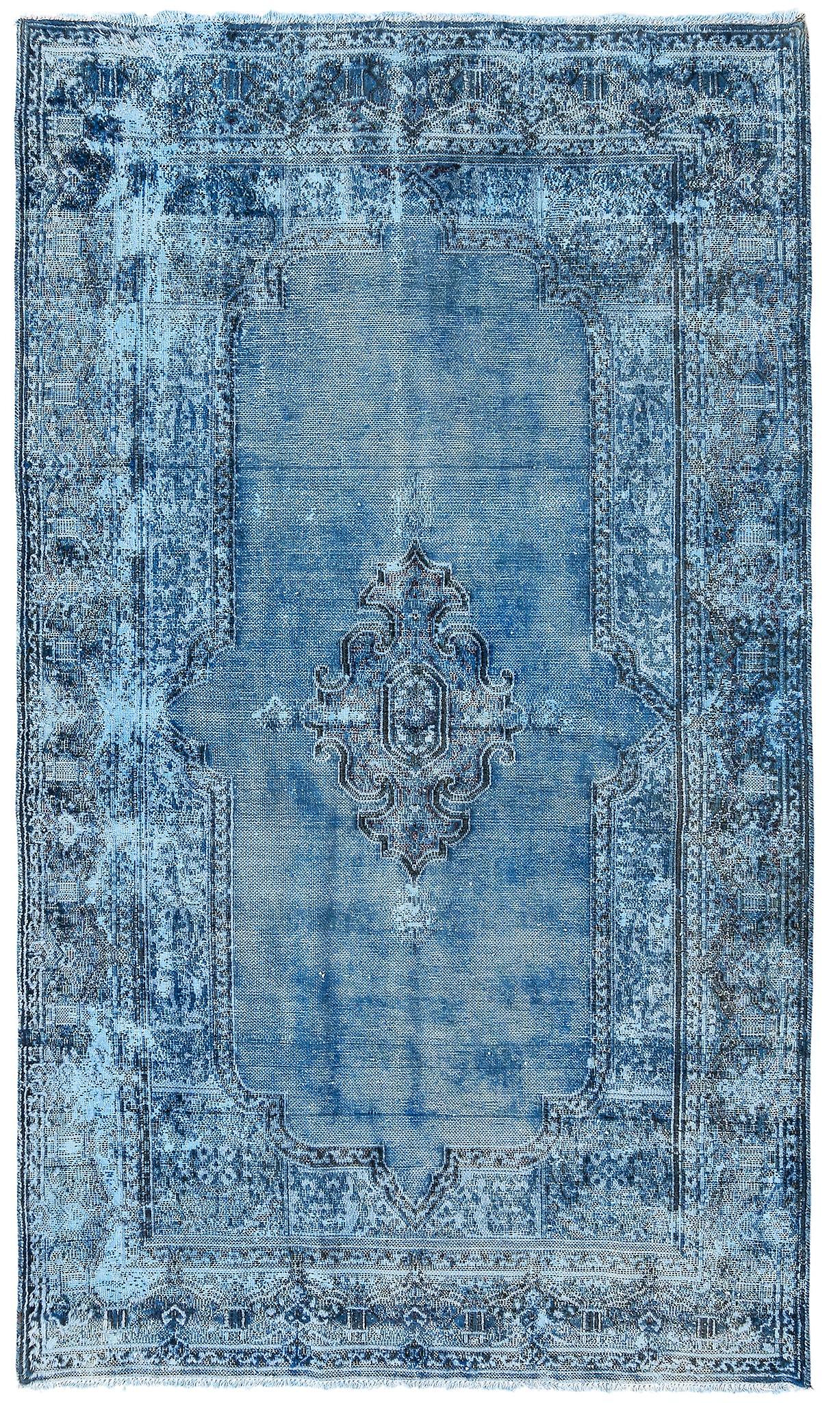 Hadorn Vintage Royal 138x241 配蓝色手工制作的中亚地毯