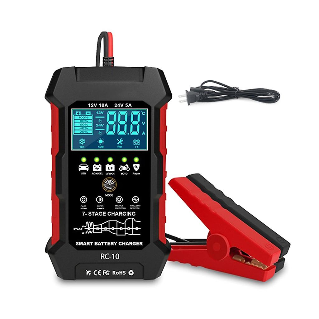 Intelligent Control Motorcycle Battery Charging Full Automatic Pulse Repair Lead Acid Suitable for Vehicle Professionals