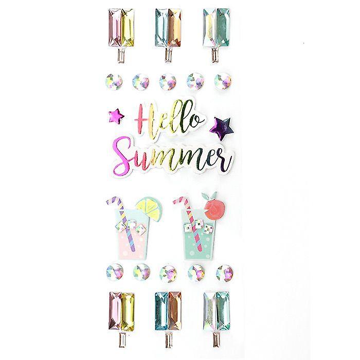 22 3D stickers - Hello Summer