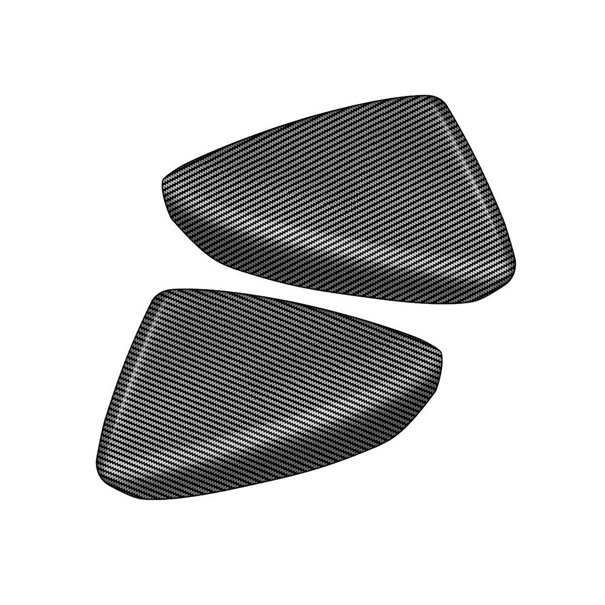 Car Carbon Fiber Pattern Rearview Side Mirror Cover Trim Frame Side Mirror Caps for -60 2022 2023