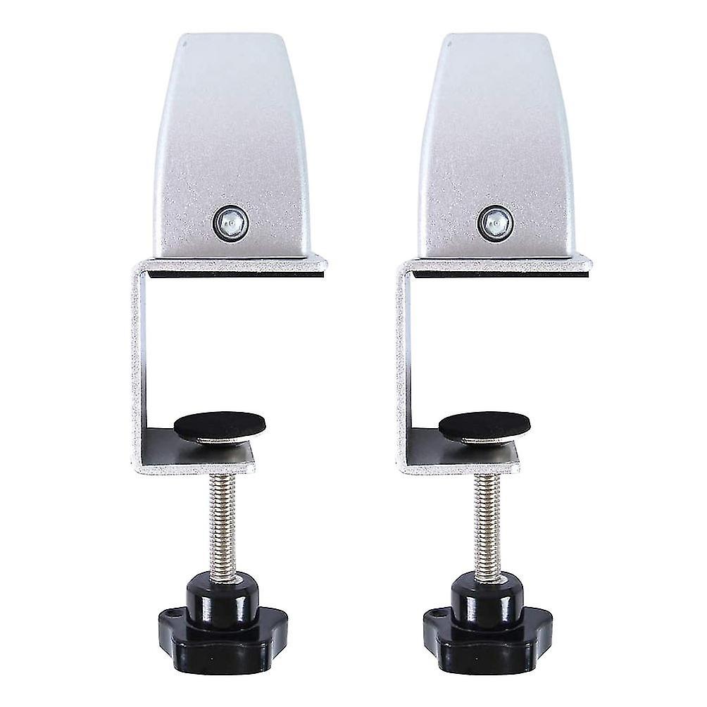 2 Pcs Office Desk Divider Clamp Privacy Screen Clip Holder Bracket Screen Baffle Clamp Partition Fo