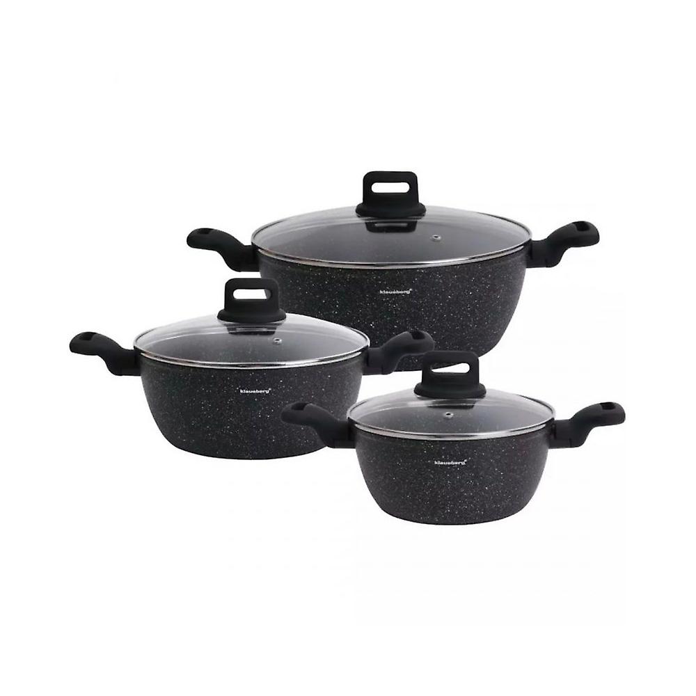 Klausberg set of 6 pieces of marble pots 48122