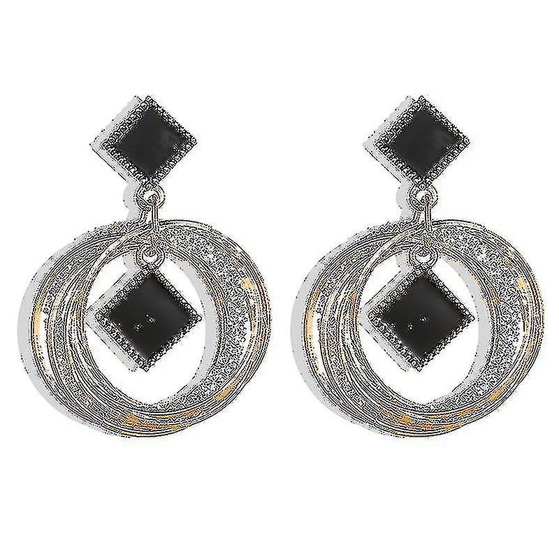 EN Fashion Charm Crystal Drop Øreringe Geometrisk rund cirkel Shiny Square Star Stud øreringe til kvinder 2020 Statement smykker