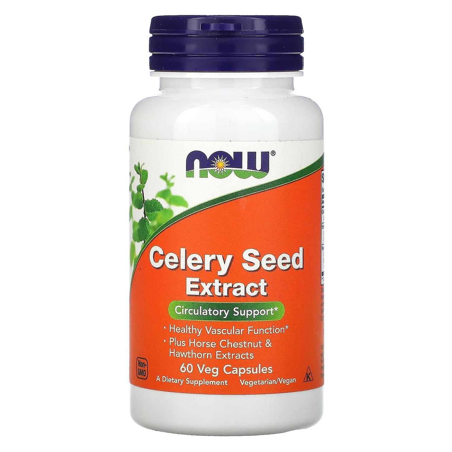 NOW Foods, Celery Seed Extract, 60 Veg Capsules