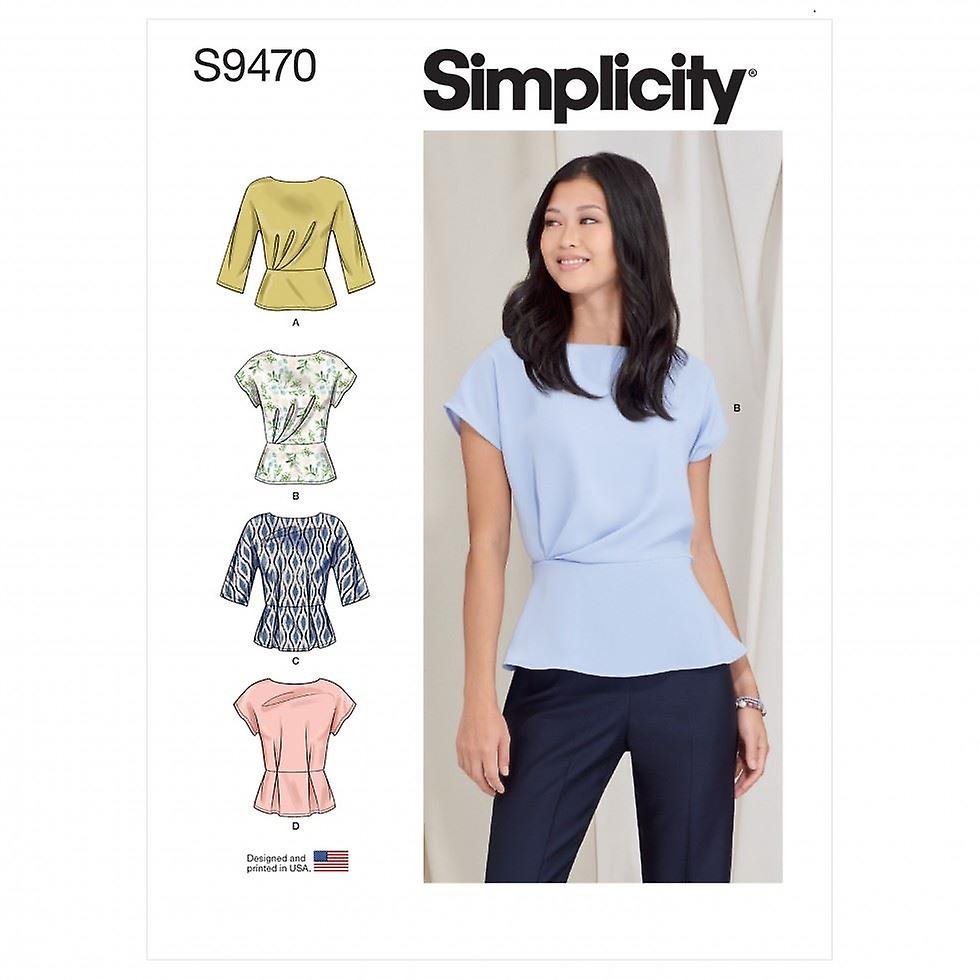 Simplicity Sewing Pattern 9470 Women H5 (6-8-10-12-14)