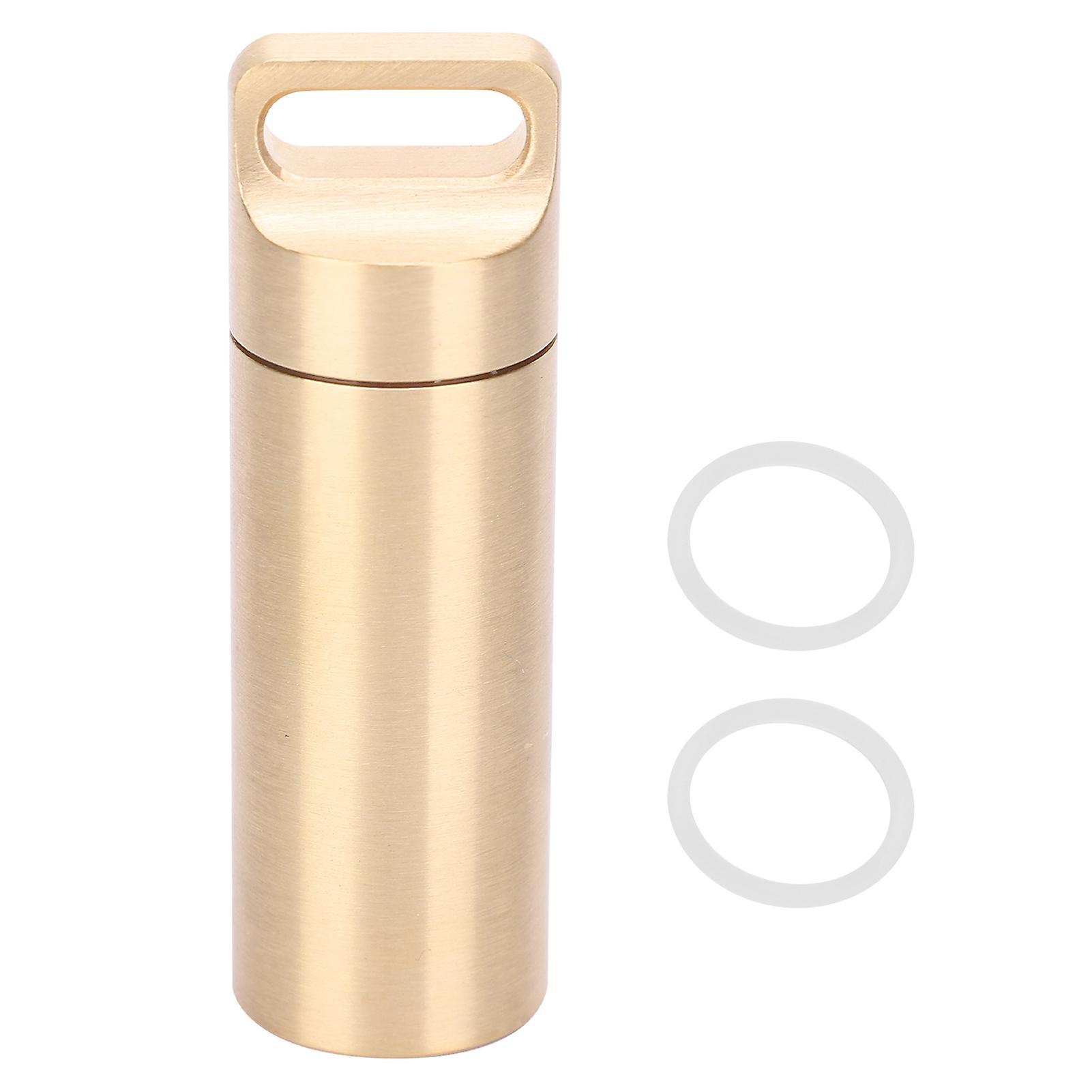 Boîte à capsules portable en cuivre, organiseur de voyage pour tablettes, étanche