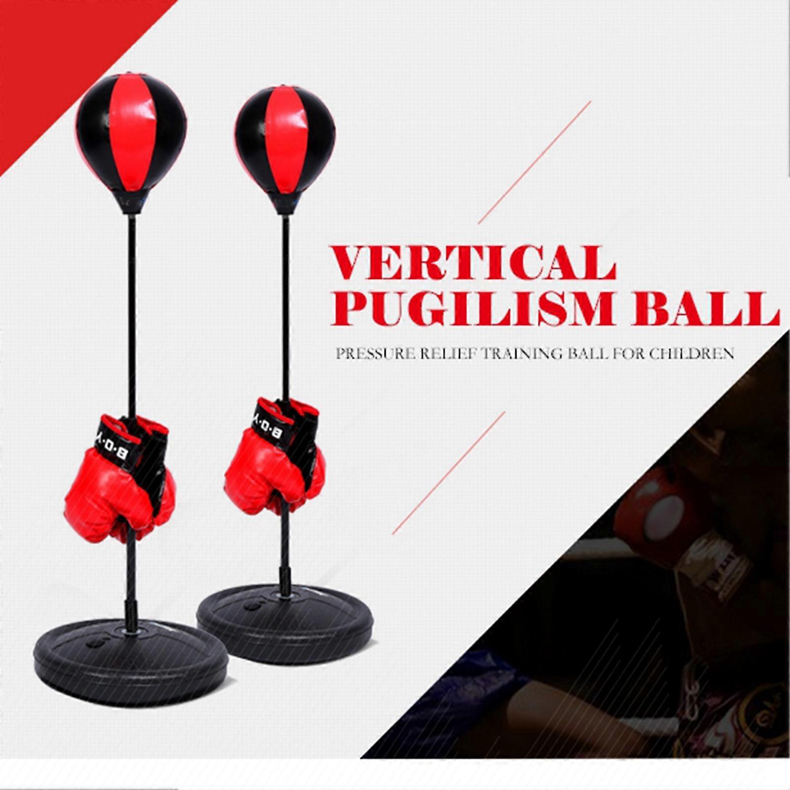 Adjustable Height Kids Punching Ball Bag Speed Boxing Set with Gloves for Fighting Game Training and Exercise