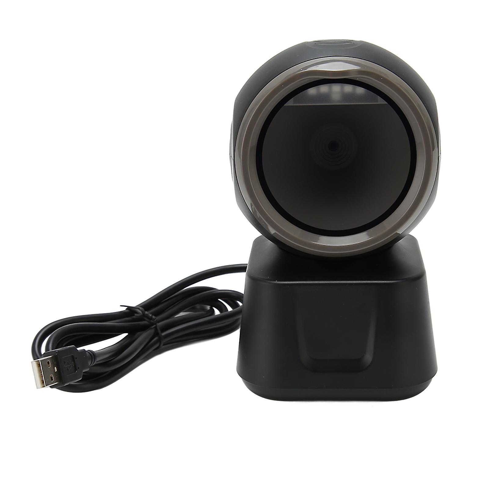 Barcode Scanner, High Speed, LED Indicator, Prompt Tones, Large Window, Barcode Reader, Market, Bank, Store