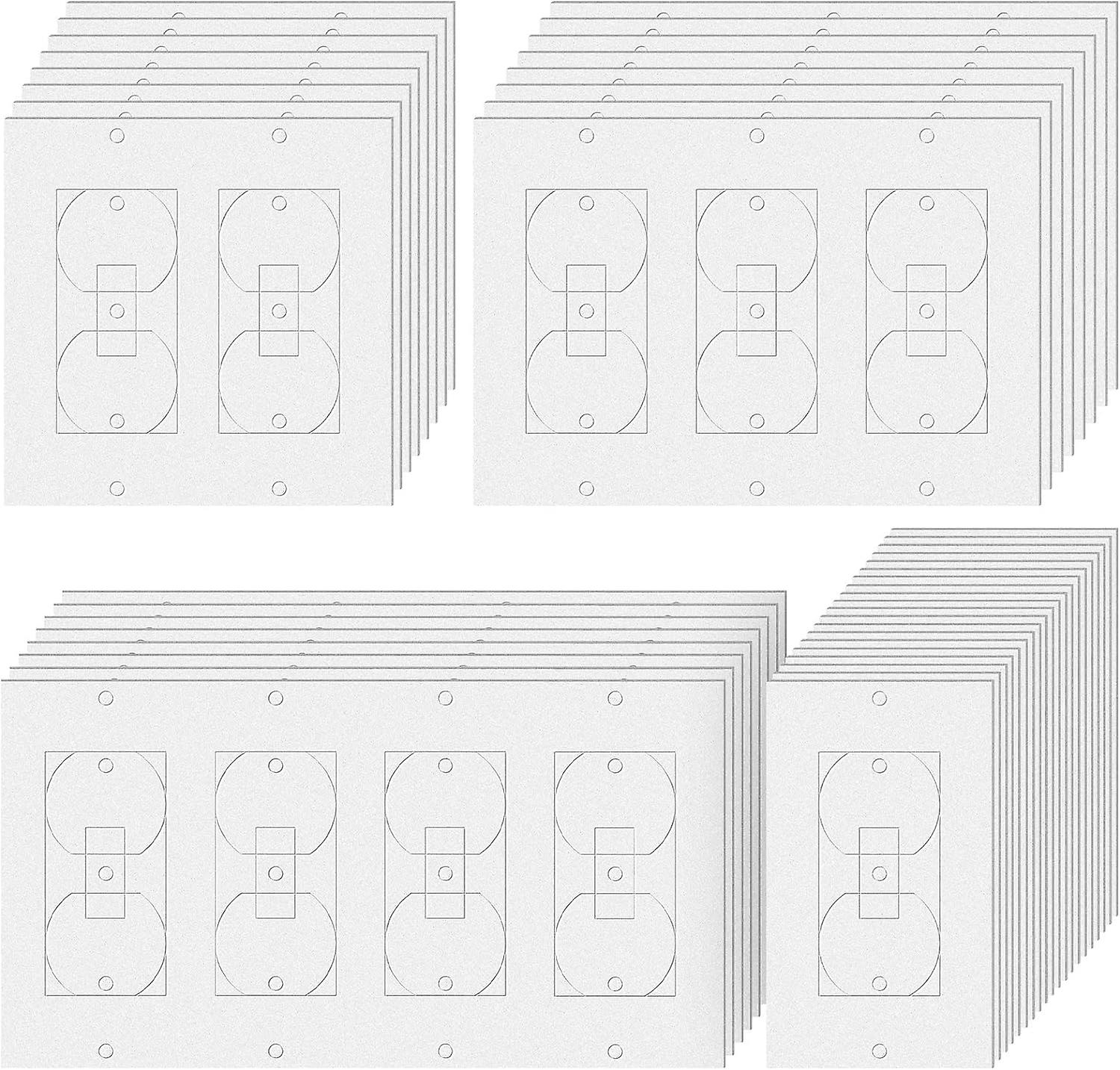 74 Pack Wall Plate Insulation Gasket without Adhesive Foam Outlet Insulators and Draft Sealers Insulating Weather Proof Outlet Insulation Pads Wall In