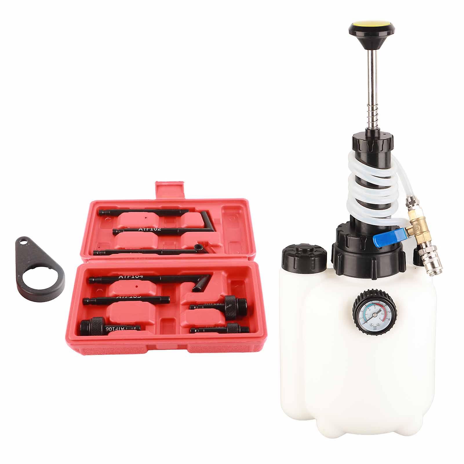 Oil Filling Filler System,3L Transmission Fluid Pump Oil Transfer Change Filling Tool Manual ATF Refill System World-Class Design
