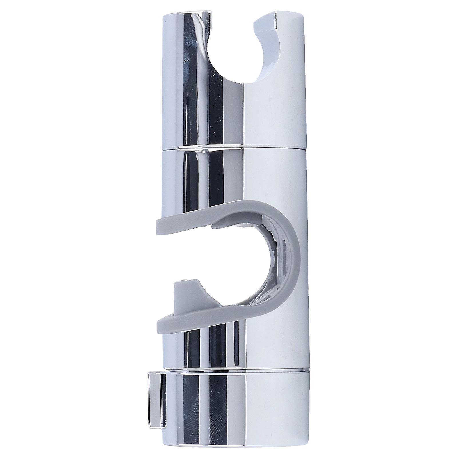 Shower Slide Rail Bar Holder 360 Degree Adjustable Straight Clamp ABS Chrome for 18?25mm Pipe