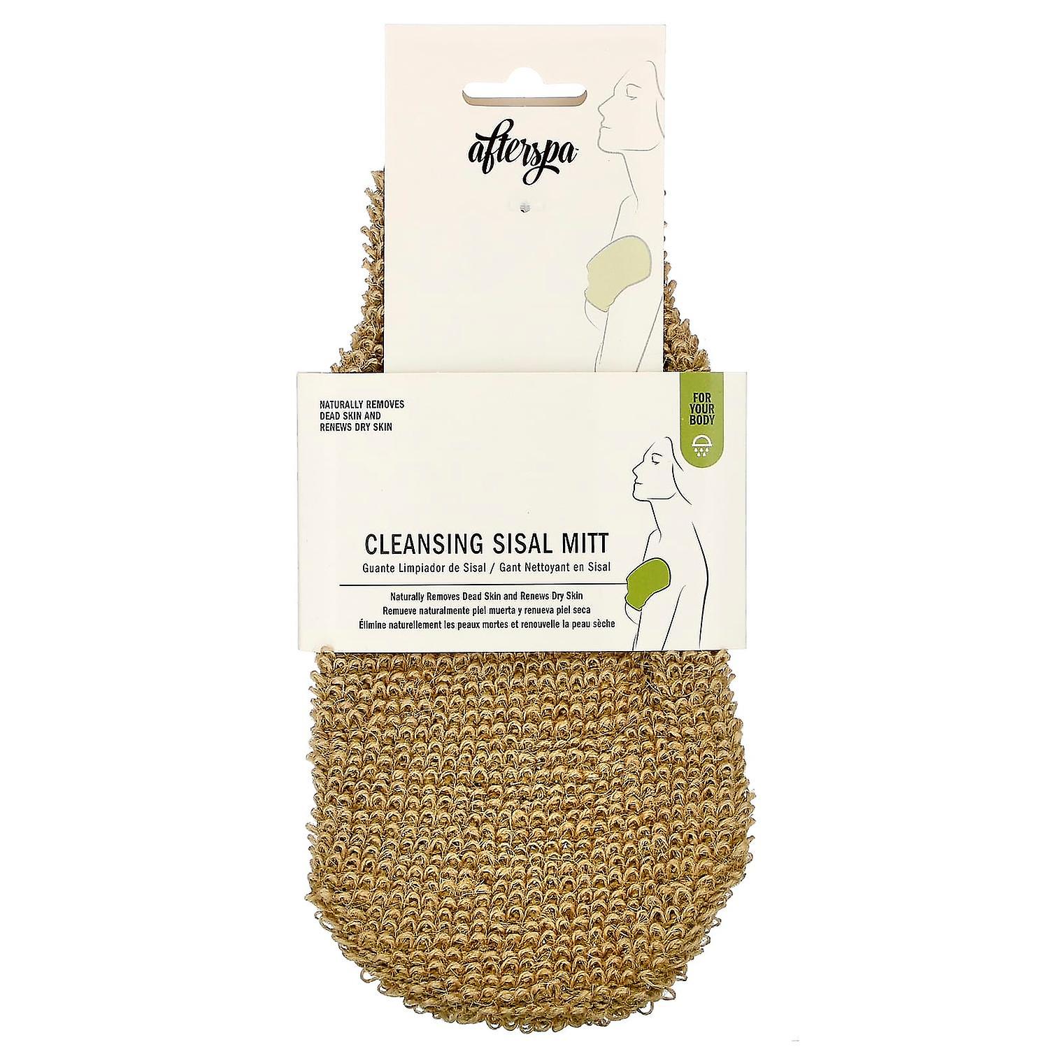 AfterSpa, Cleansing Sisal Mitt, 1 Mitt