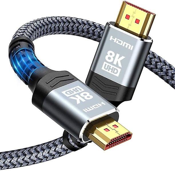 Highwings 8K 60Hz HDMI Cable 3.3ft/1m, 48Gbps Braided Cable
