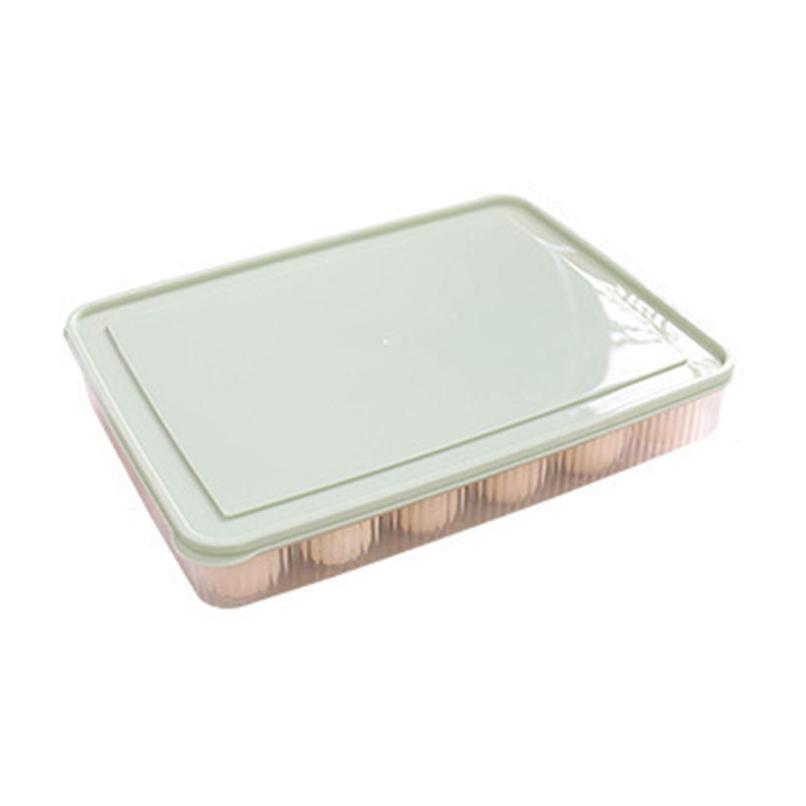 Egg Holder 24 Slots Sturdy PP Dustproof Lid Design Light Easy to Clean Egg Storage Bin for Fridge Refrigerator