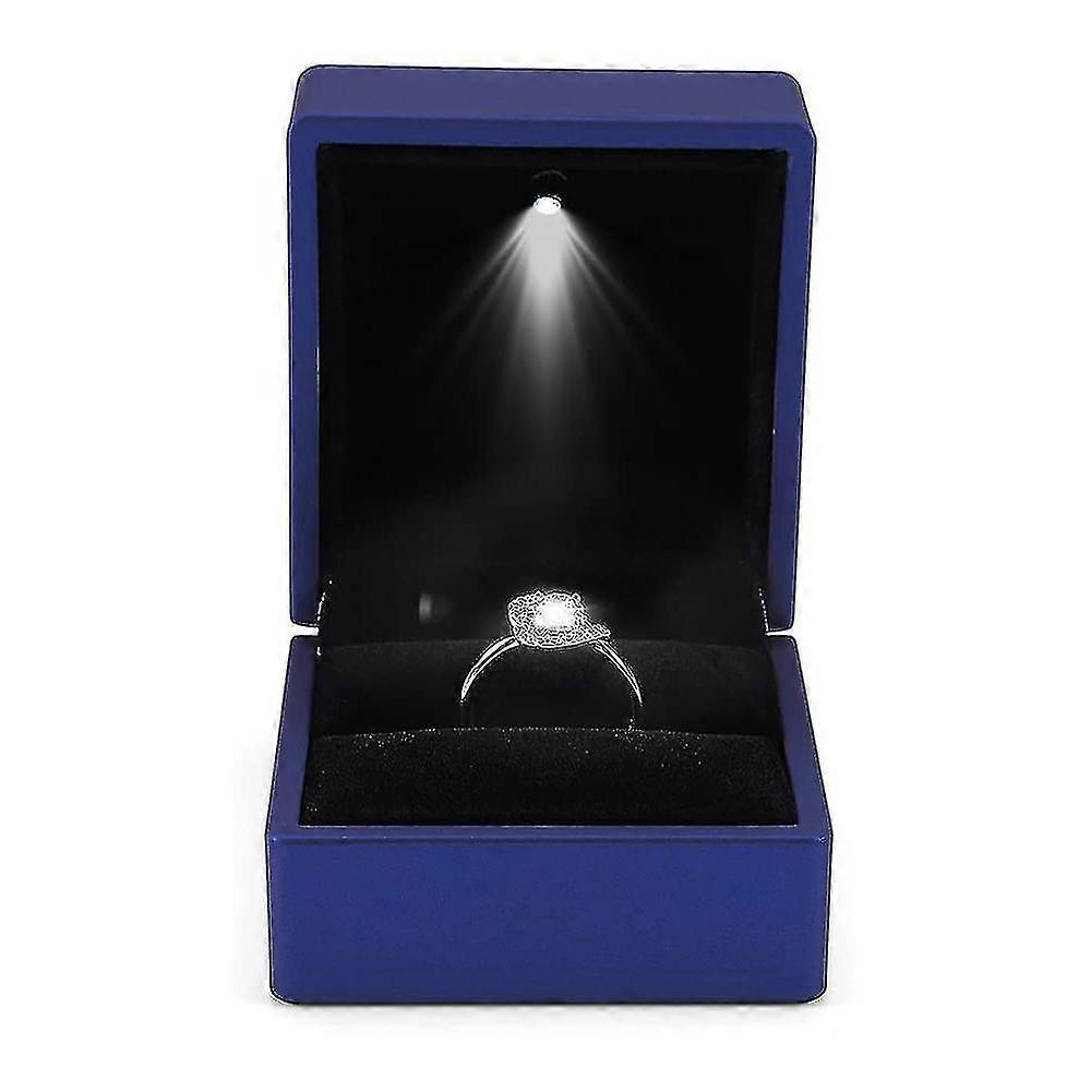 Led Lighted Ring Box Earring Ring Gift Case Wedding Ring Jewelry
