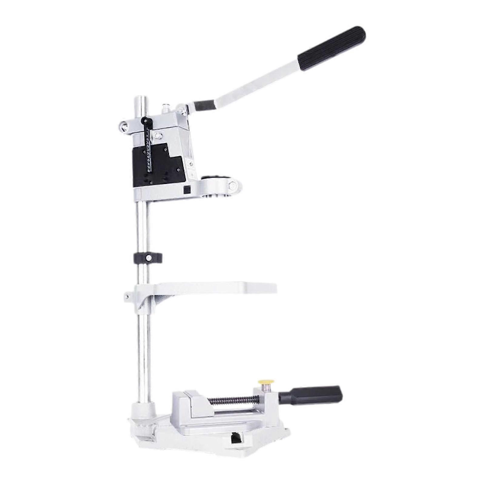 Desktop Drill Stand with Plier 2.4" Drill Depth Workbench Repair Tool Single Chuck
