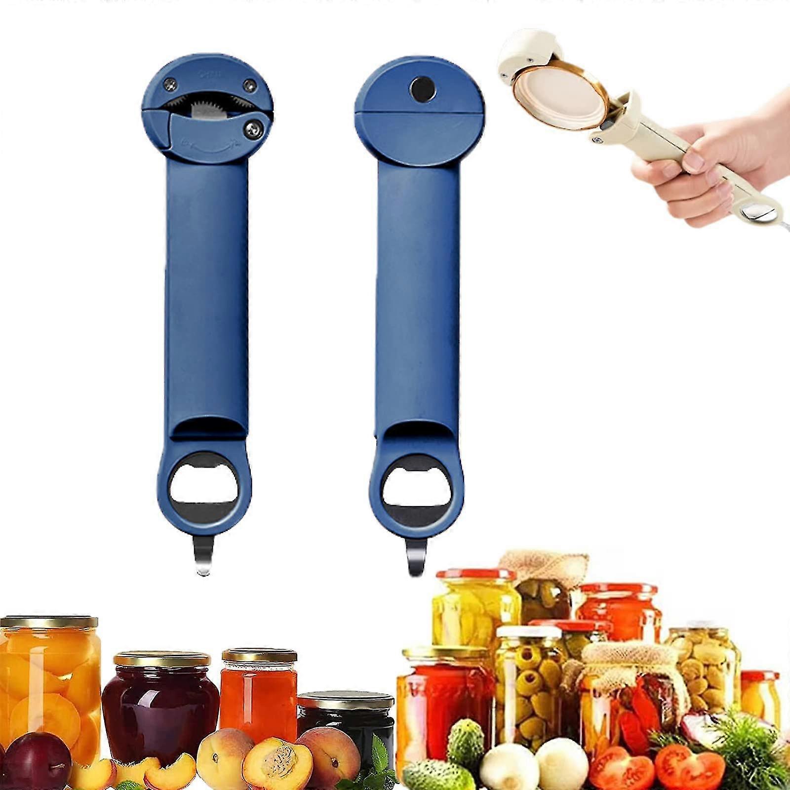 Multi-Functional Can Opener with Retractable Bottle Opener