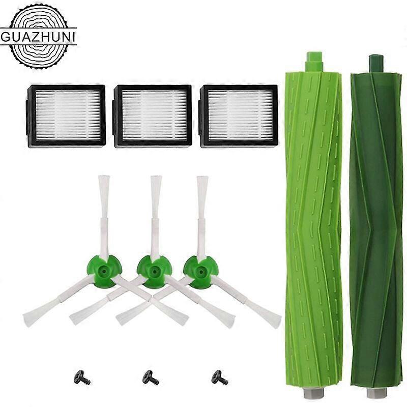 Vacuum Cleaner Filters and Brushes Kit Parts accessories compatible with Roomba i3/i3+/i4/i7/i7+/E5/E6/E7 series - Pack of side brushes, rollers and H