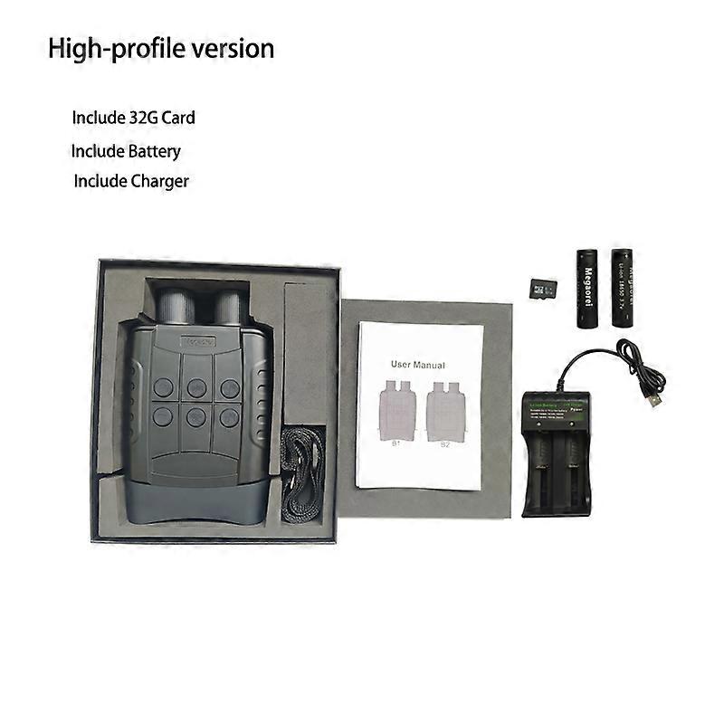 Redkid Jumelles de vision nocturne Lunettes Caméras infrarouges 720p 984ft / 300m Gamme 1-4x Zoom po