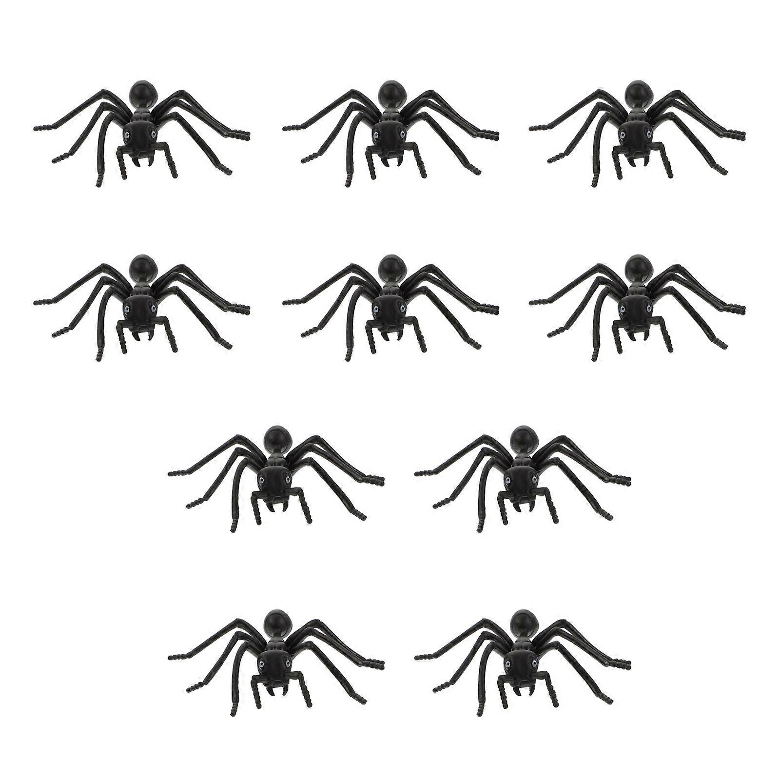10Pcs Fake Black Ants Realistic Imitation Bugs Halloween Prank Props Home Decor