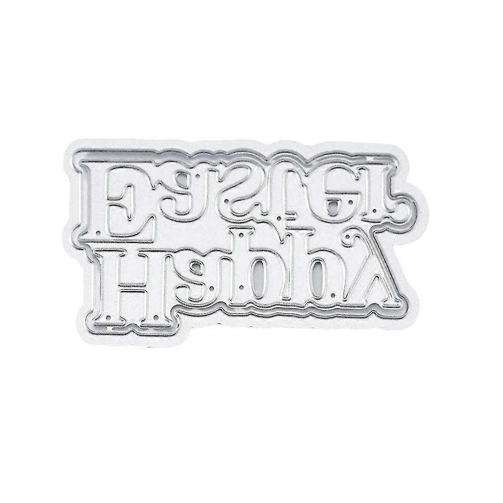 Happy Easter Metal Cutting Dies Scrapbooking Paper DIY Stencils Embossing