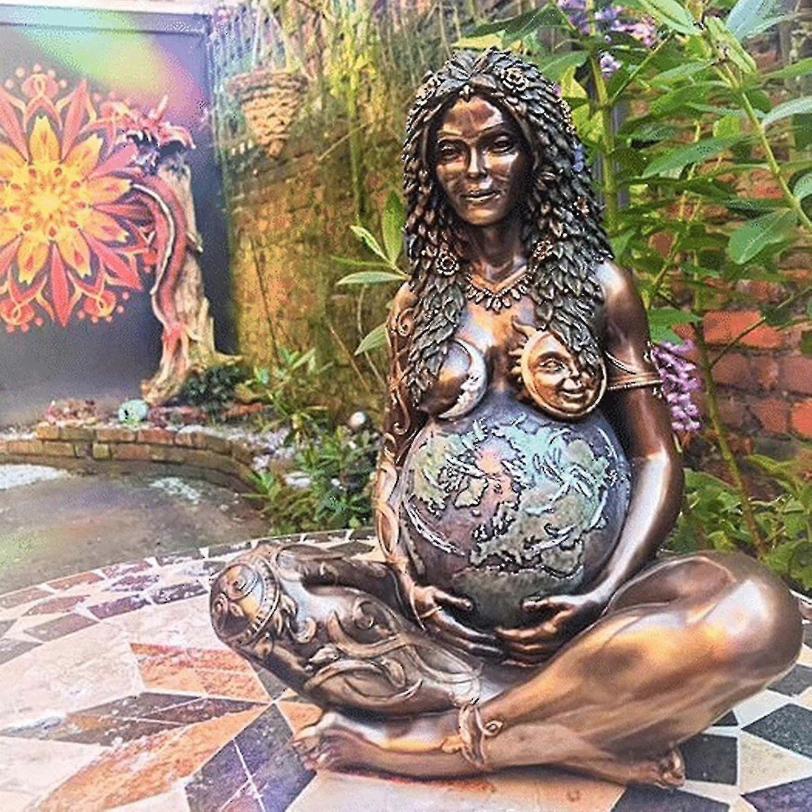Millennial Gaia Earth Mother Goddess Te Fiti Oberon Zell Statue Medium(Medium)