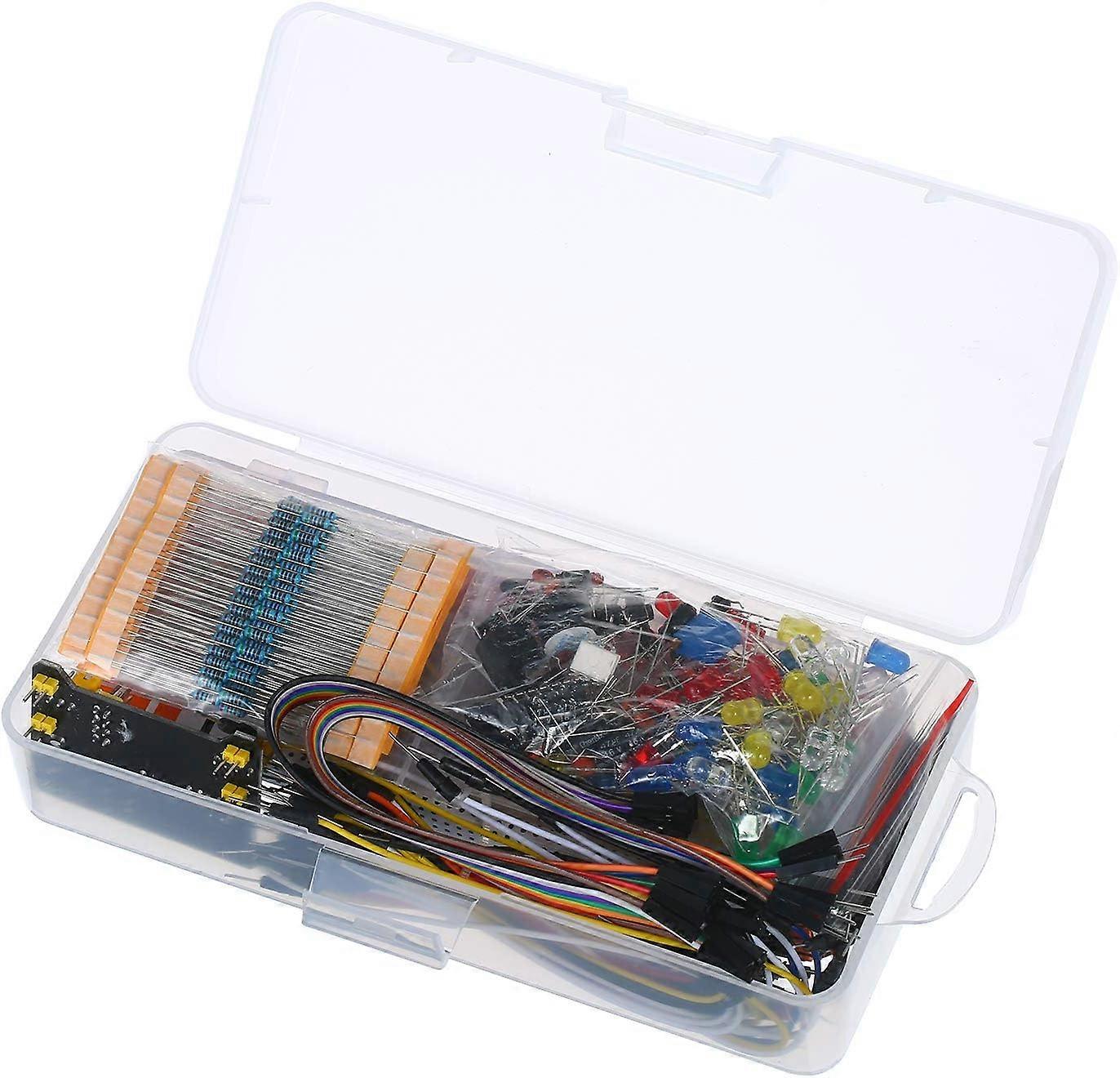 830 Breadboard Set,Electronics Component Starter DIY Kit with Plastic Box