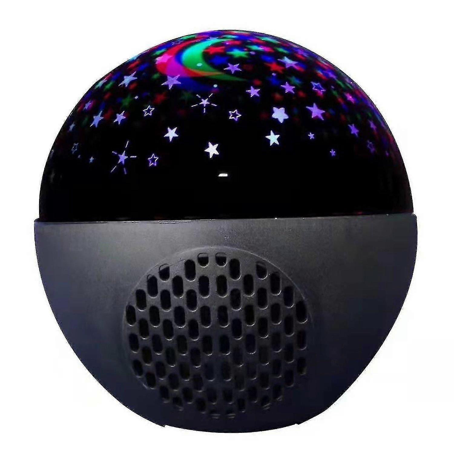 Night Lights Ambient Lighting Automatic Rotating Starry Sky Projection Lamp Black