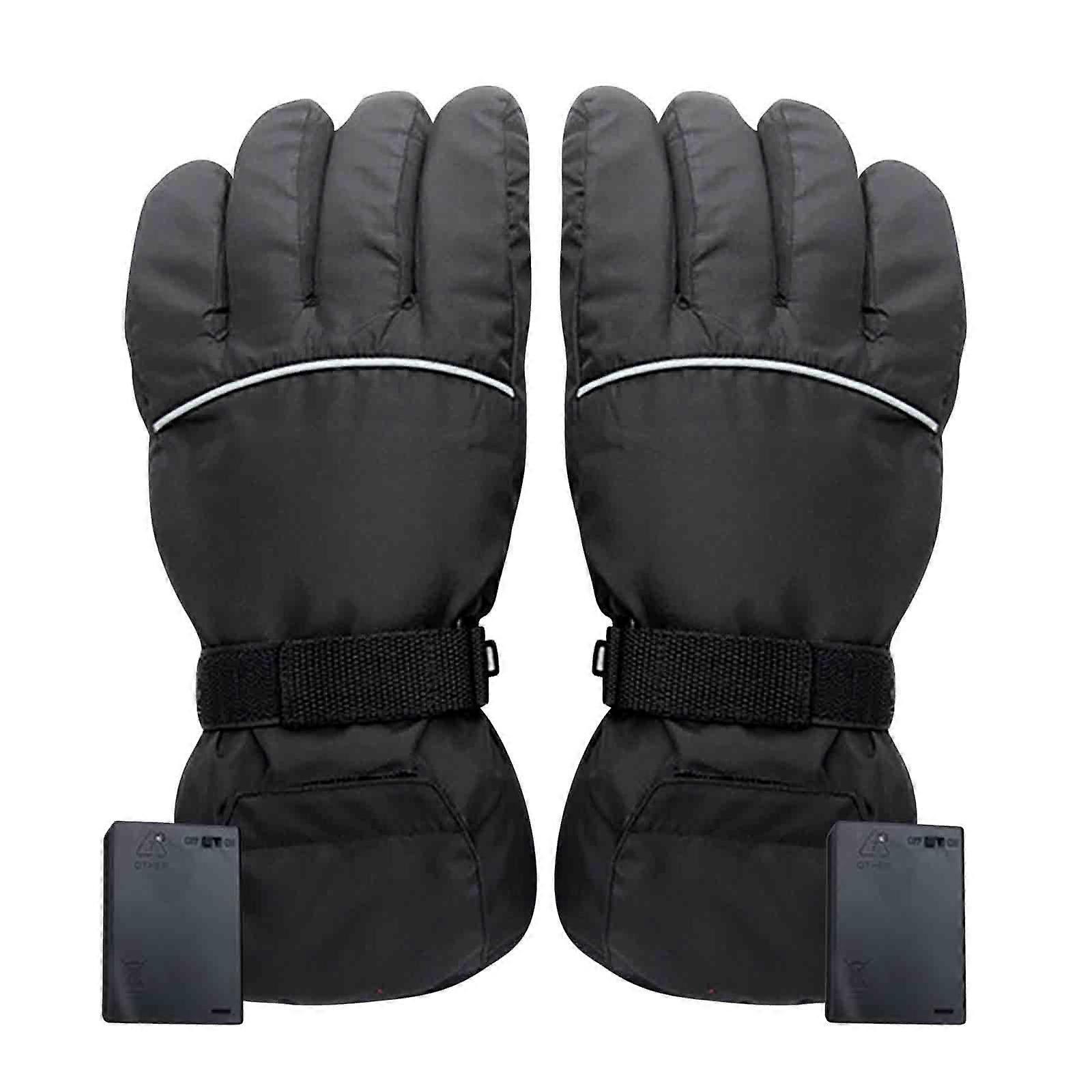 Electric Heating Gloves Ski Heating Gloves Five-finger Back Heating Cotton Gloves
